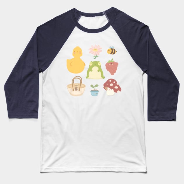 Cottage Core Baseball T-Shirt by Chubbit